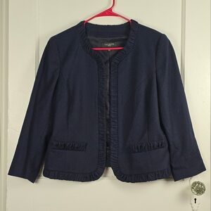 Talbots Navy Blue Wool Jacket Size 12P